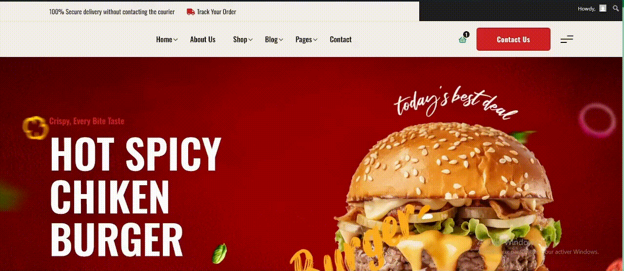 kingfood – restaurant pour fastfood