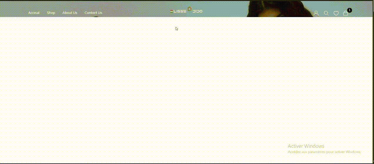 Création du Site E-commerce Elisse Dido
